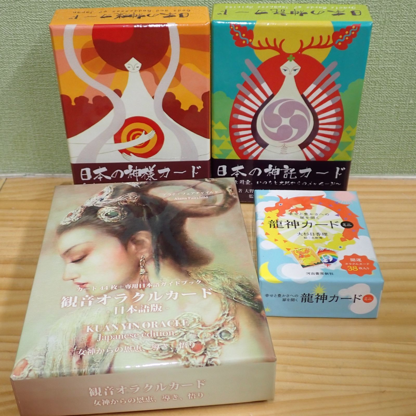 2305d1-53☆【4点セット】日本の神様カード／日本の神託カード／龍神