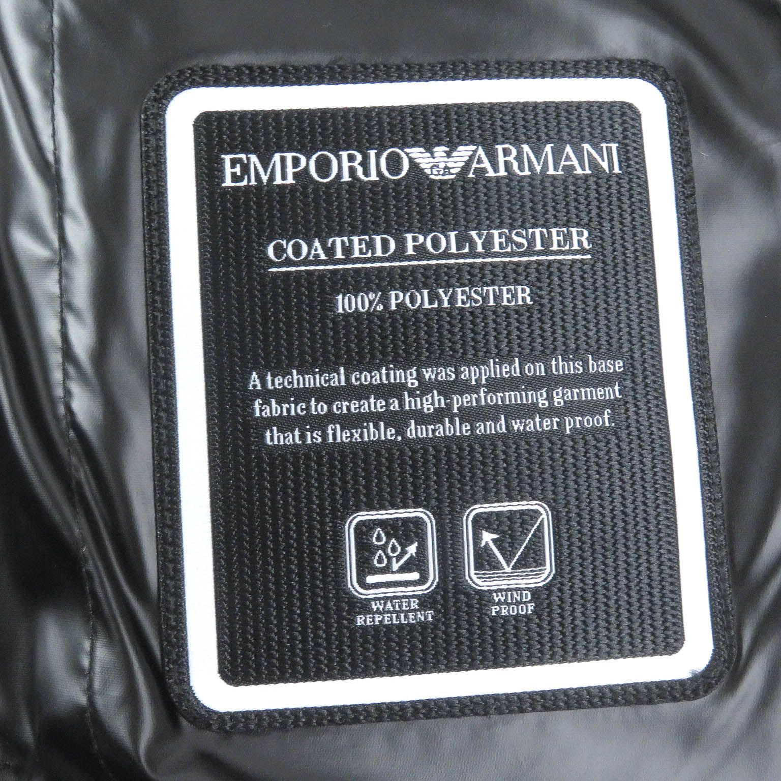 美品□EMPORIO ARMANI エンポリオ アルマーニ 23AW 黒タグ WZIP ロゴ  