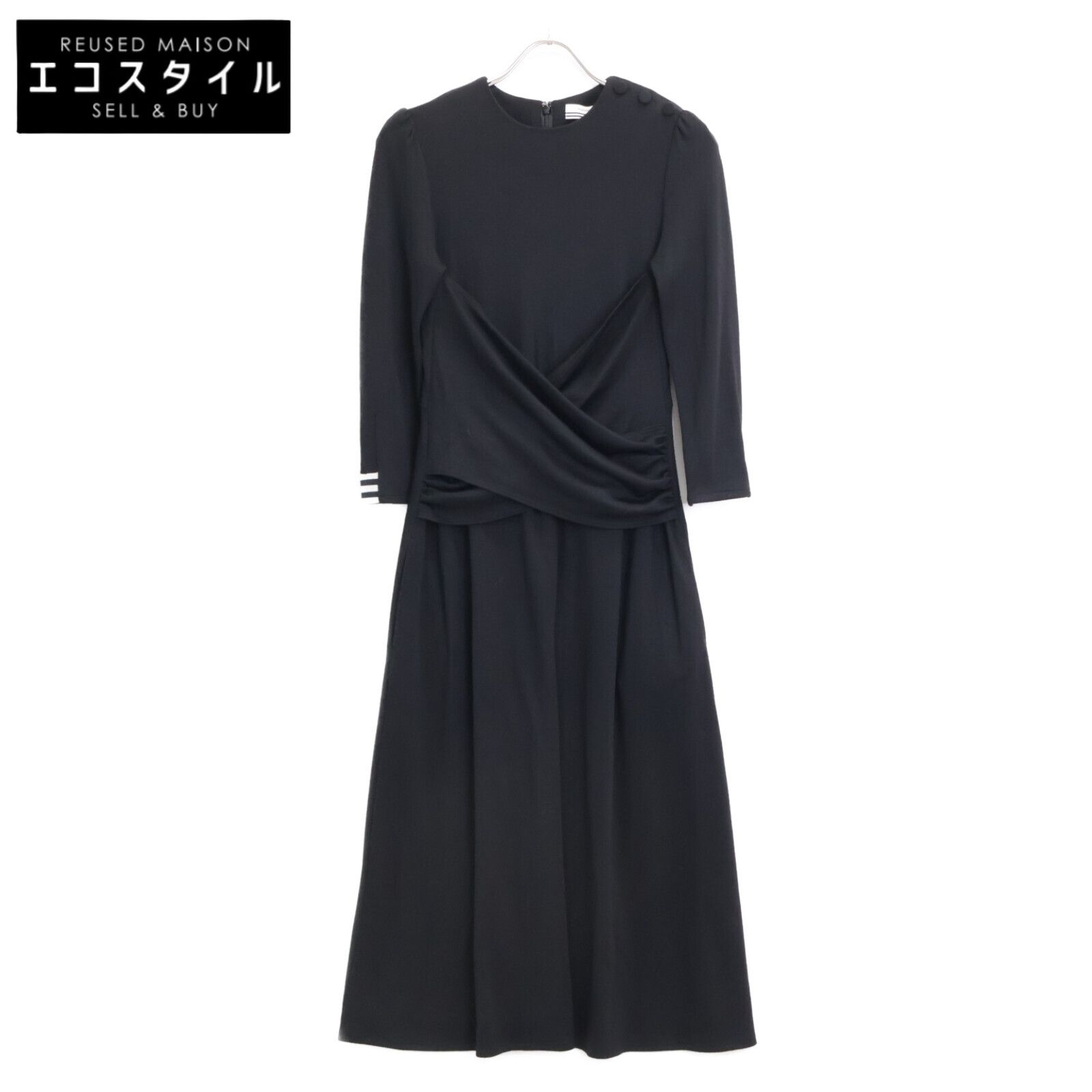 BORDERS at BALCONY ボーダーズアットバルコニー ﾌﾞﾗｯｸ WEEKEND CROSS DRESS 38