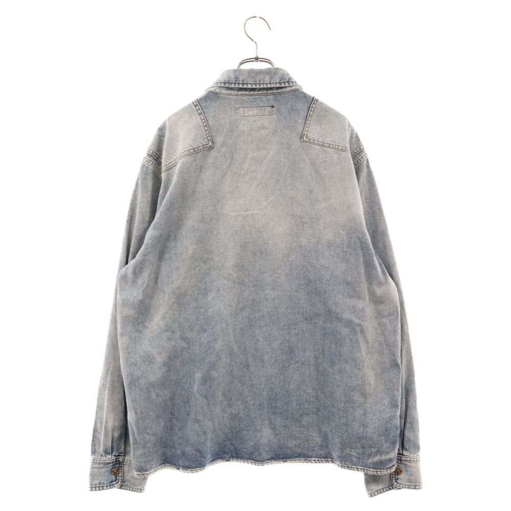22AW デニムオーバーシャツ インディゴ RM222Q NT0 HNS46W LOUIS VUITTON (ルイヴィトン) 22AW デニムオーバーシャツ インディゴ