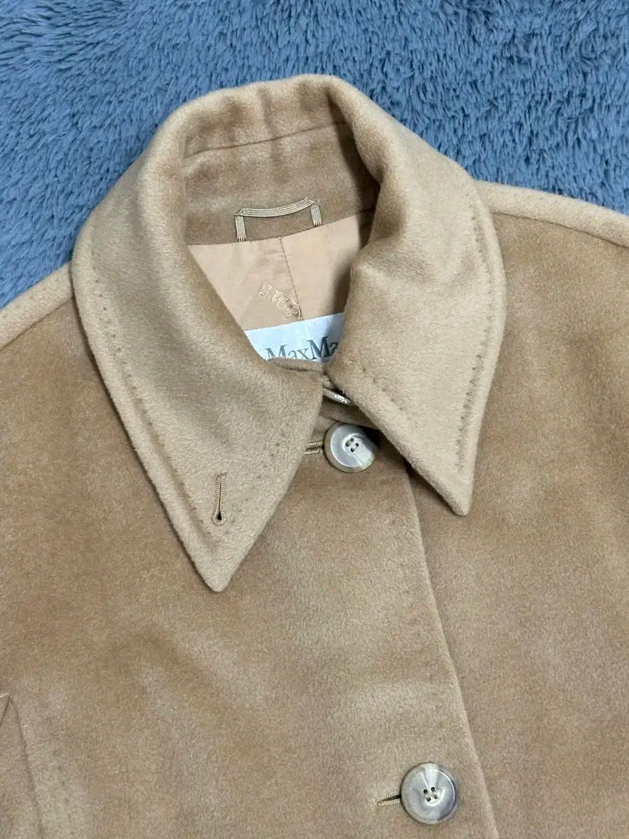 MAX MARA マックスマーラ レディース ベージュ カシミア ウール ブレンド コート