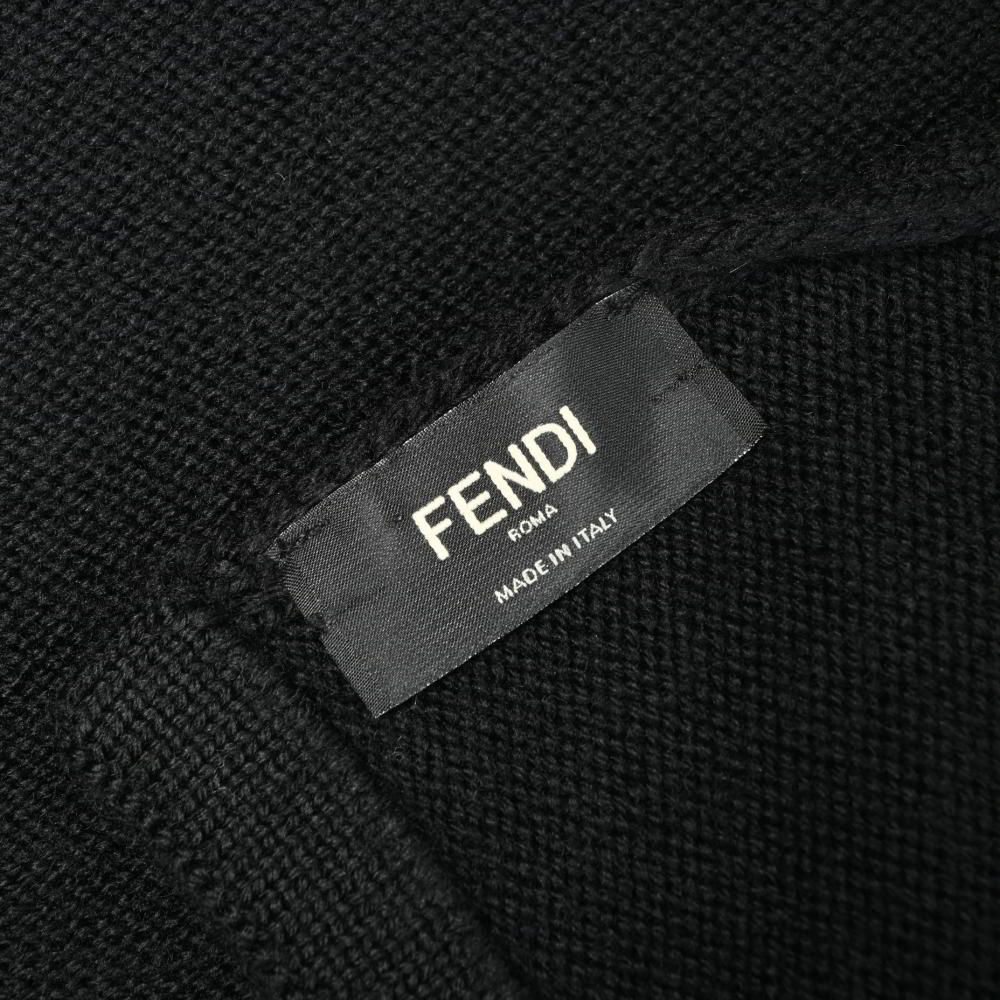 FENDI ウール混マフラー 黒/白　モンスター 楽天市場】フェンディ モンスター（マフラー・スカーフ｜バッグ