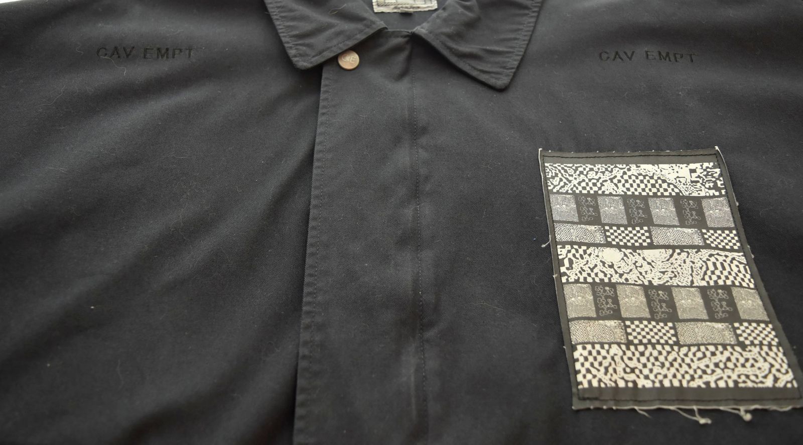 シーイー C.E 22AW OVERDYE KL PATCH JACKET パッチ ジャケット 黒 