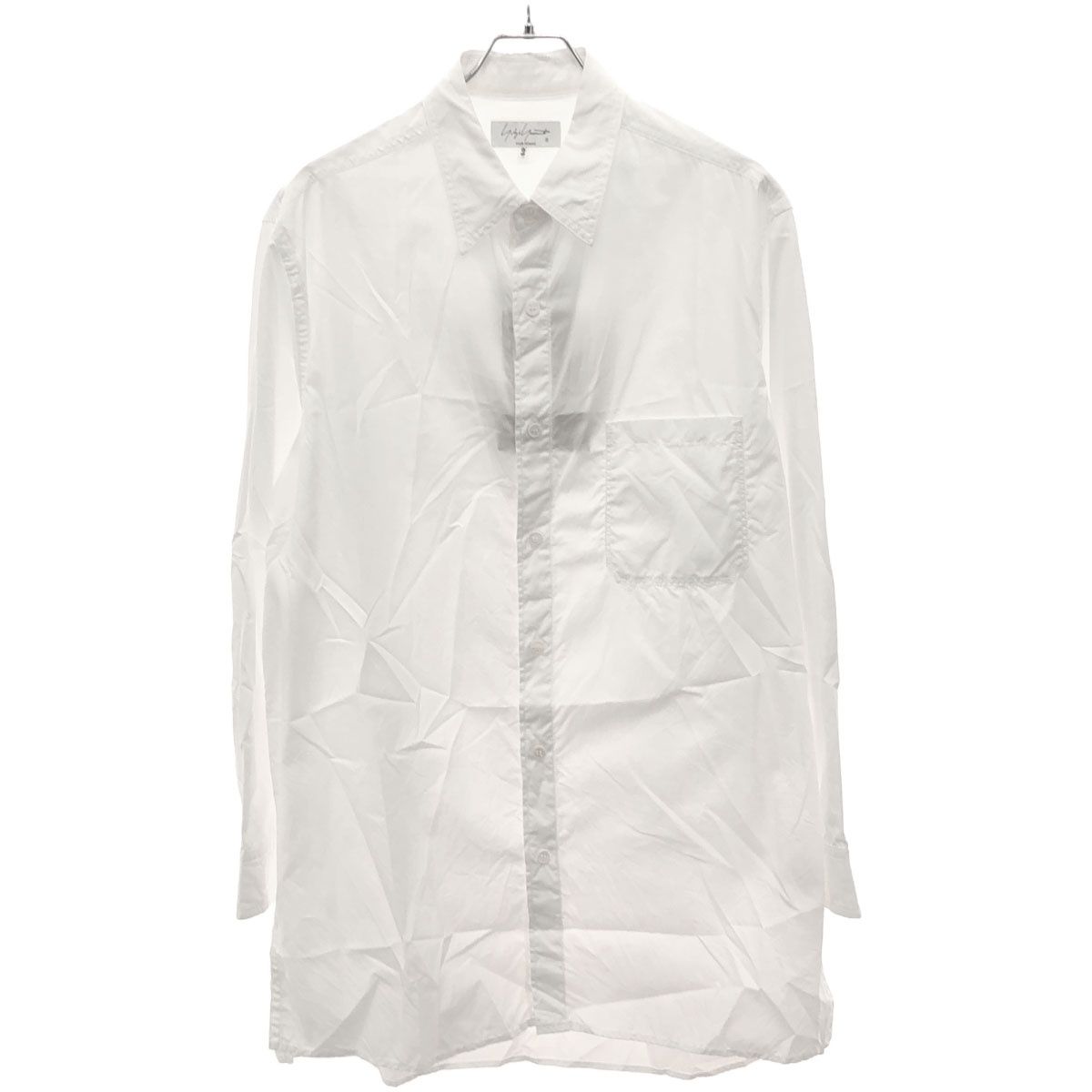 Yohji Yamamoto POUR HOMME ヨウジヤマモト プールオム 21SS 環縫いブロードブラウスシャツ HD-B27-024 ホワイト 2