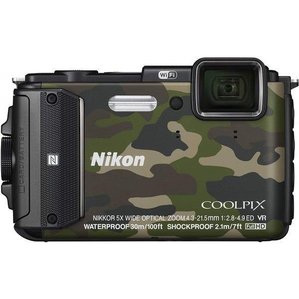 ニコン Nikon COOLPIX AW130 カムフラージュグリーン SDカード付き