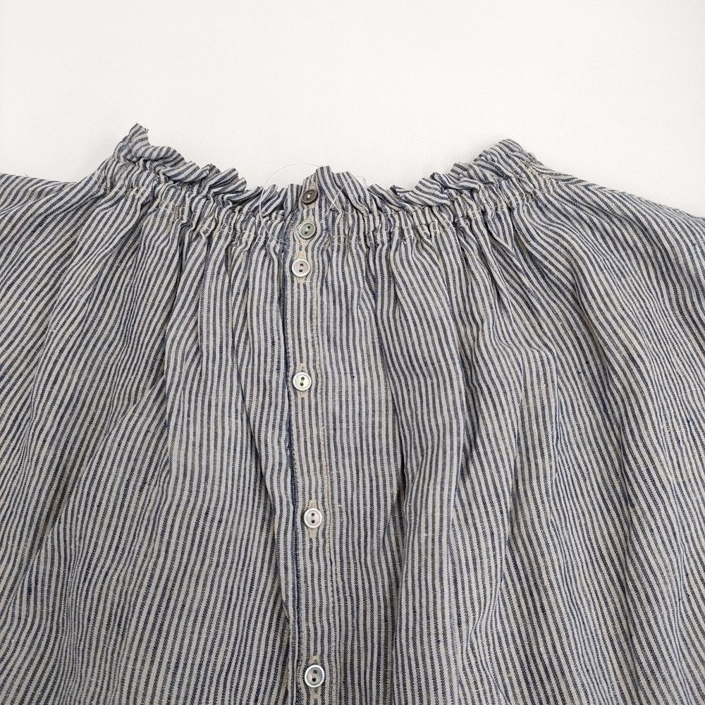 nest Robe 先染めリネンフリルカラーブラウス 01202-1501 ブラウス