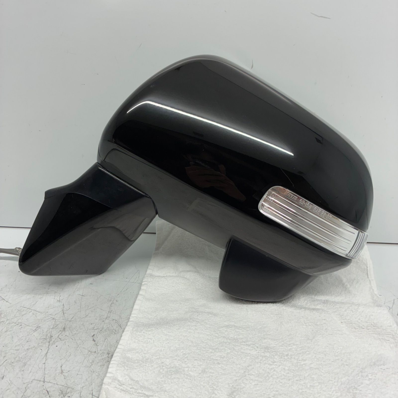 トヨタ ZRR70 ZRR75 70系 ヴォクシー ドアミラー サイドミラー 左側 助手席側 L ウィンカー 9ピン 9P Murakami 8406 ブラック 202 P70575