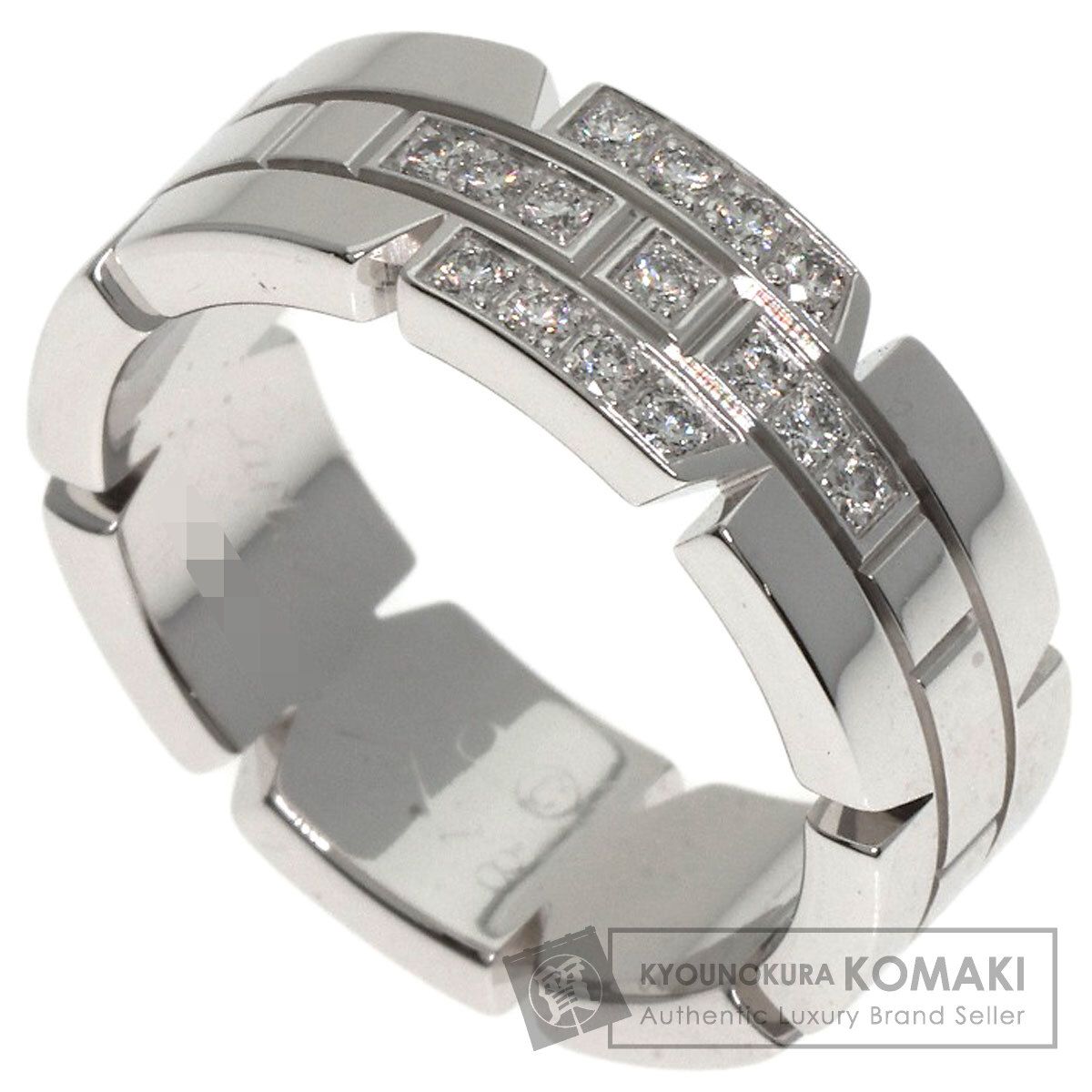 CARTIER カルティエ タンク フランセーズ ダイヤモンド 48 リング 指輪 K18WG レディース