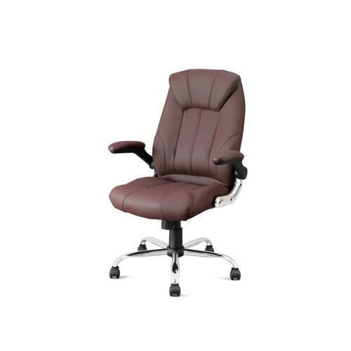 5営業日で発送 IRISOHYAMA アイリスオーヤマ レザーチェア ブラウン OFC-LE 517786 1個