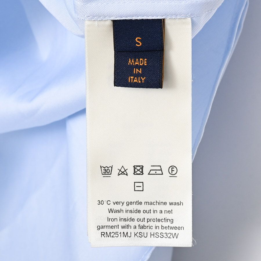 シャツ プリントコットンロングスリーブオックスフォードシャツ