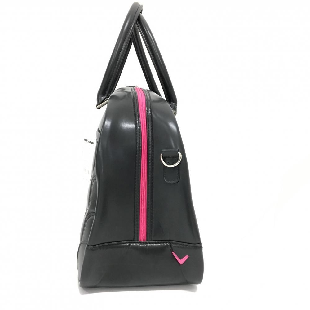 Callaway - 【新品】キャロウェイ 2WAYボストンバッグ 黒×ピンク ショルダーストラップ付 内外ポケット ロッカーバッグゴルフ 2023年モデル Callaway 新品】キャロウェイ 2WAYボストンバッグ 黒×ピンク ショルダー