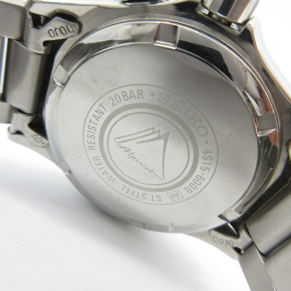 SEIKO セイコー アルピニスト 4S15-6000 SS/AT アイボリー文字盤 箱