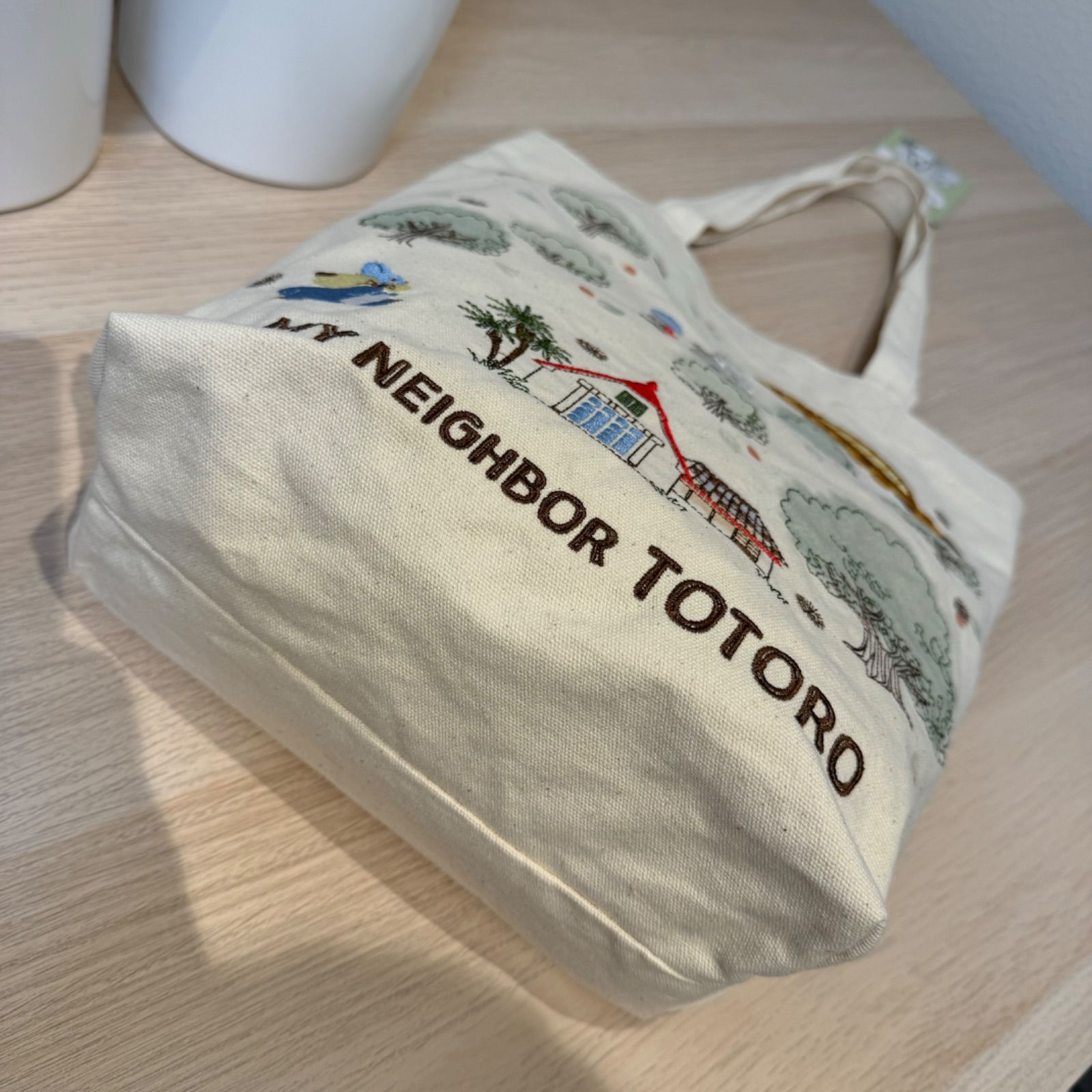 【まる】 familiar トトロ トートバッグ Amazon.co.jp: 丸眞 トートバッグ ジブリ となりのトトロ H40