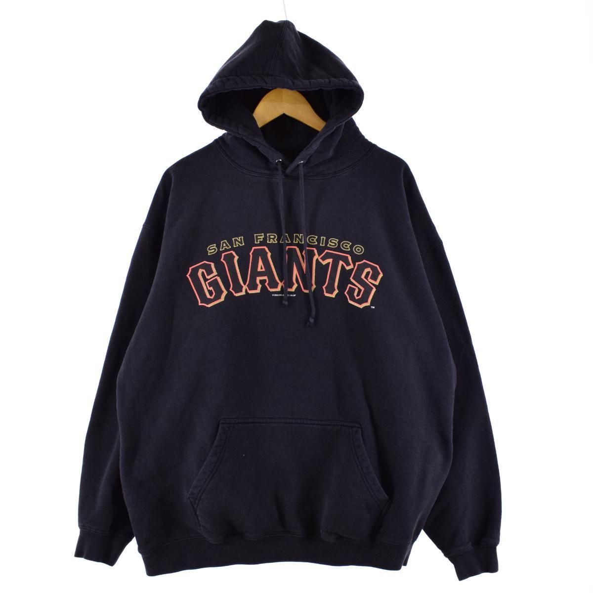古着 MLB SAN FRANCISCO GIANTS サンフランシスコジャイアンツ スウェットプルオーバーパーカー メンズXL/eaa290867
