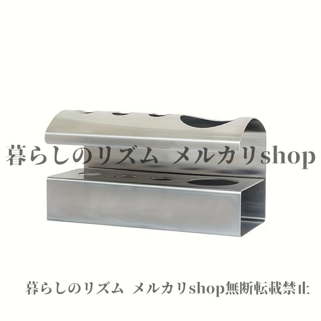 歯ブラシ立て ステンレス製 フリースタンド歯ブラシホルダー バスルームオーガナイザー ドリル不要 接着剤 ネジ取り付け 頑丈 衛生的 カウンタートップ キャビネット収納 歯磨き粉 ブラシ リップグロス用 モダン シルバー SKLAD-KIRPICHA_RU