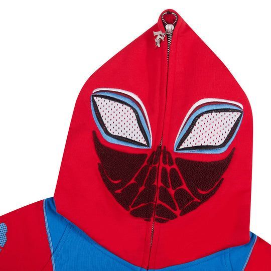 KAKAZZY スパイダーマン パーカー フルジップ レッド S Kakazzy】Full Zip Hoodie スパイダーマン (パーカー・フーディ