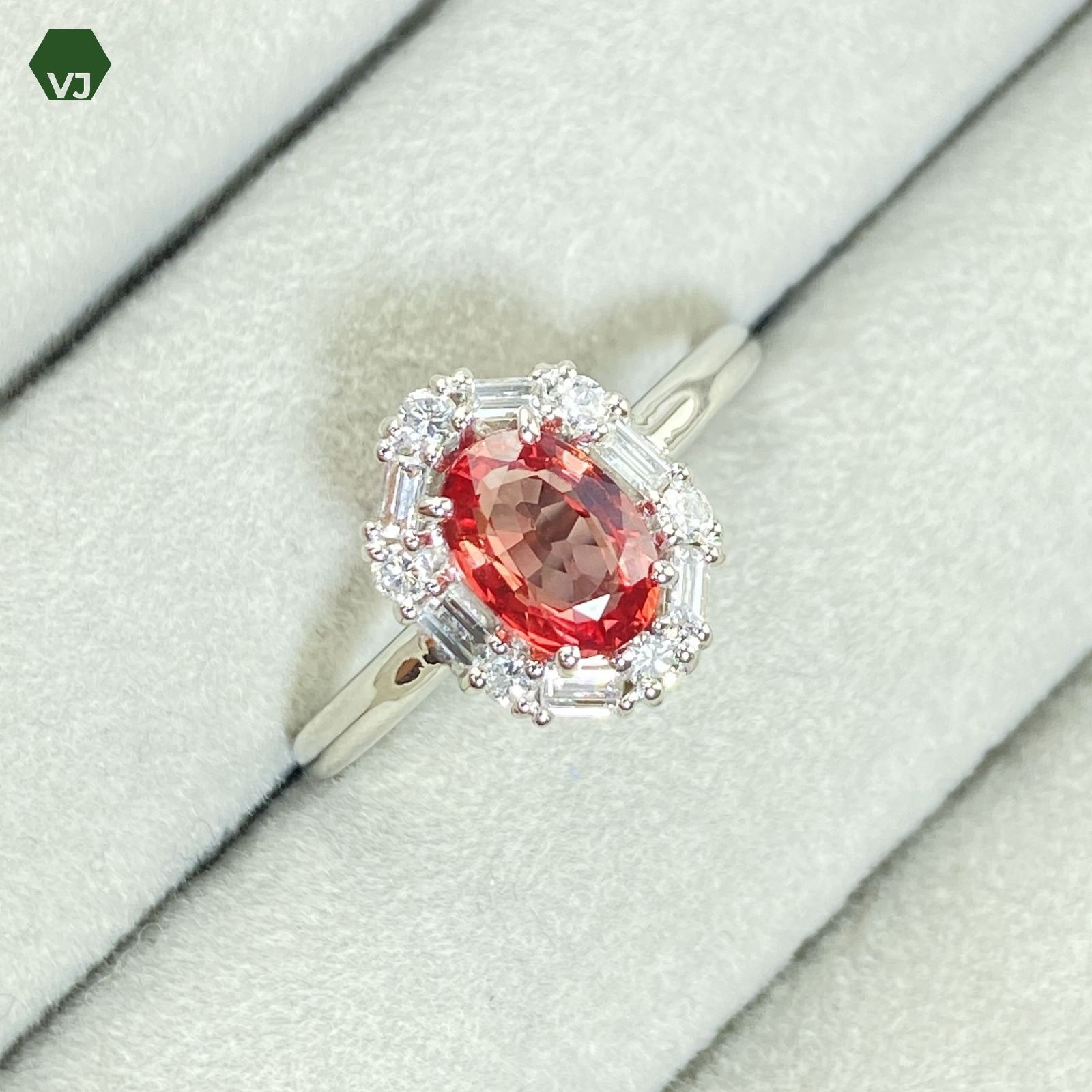 29-10】サファイア ダイヤモンド リング S1.45ct D0.11ct