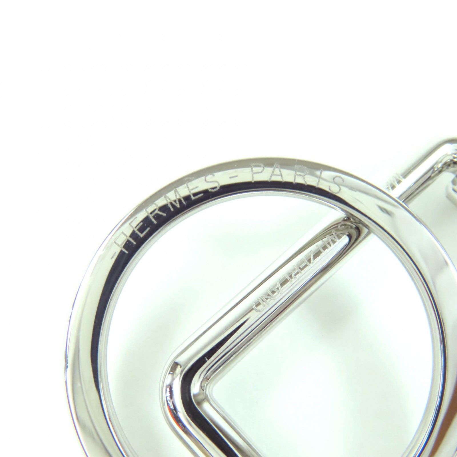 極美品☆HERMES エルメス キーホルダー エトリエ メタル 現行品  