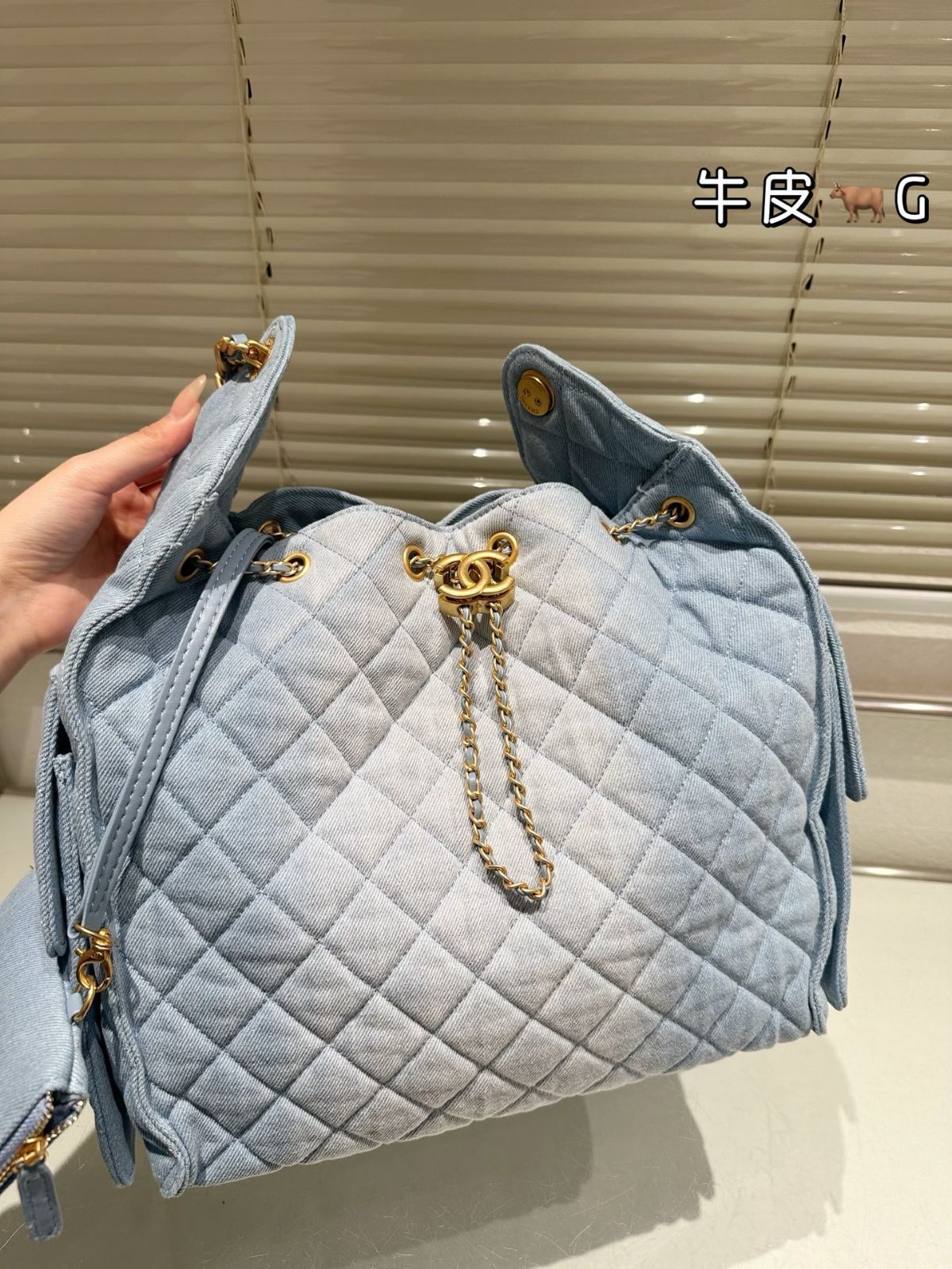今日特価】Chanel 25s Light Blue Denim Hobo シャネル 25s