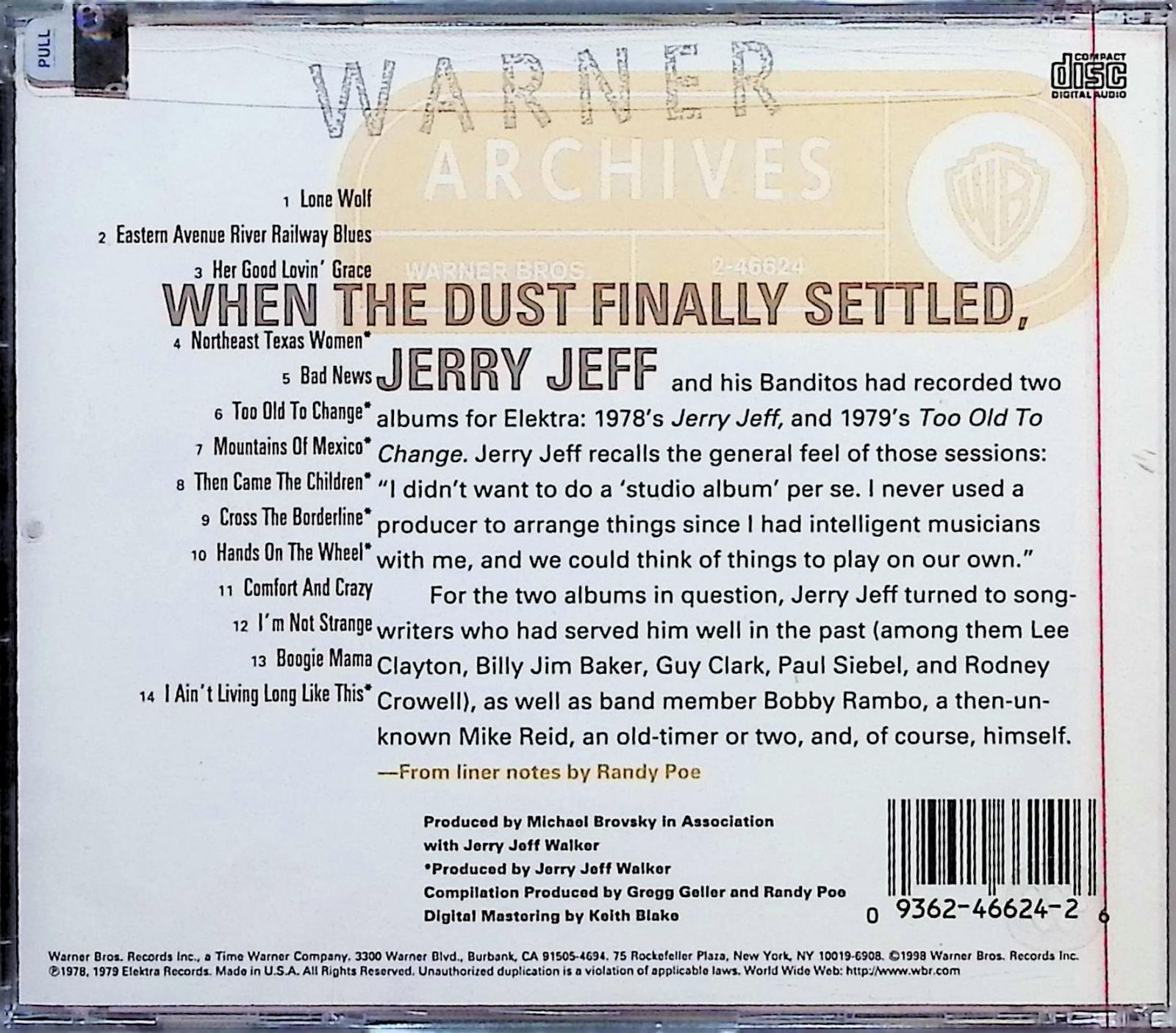 【新品未開封】Lone Wolf-Best of Jerry Jeff W / ジェリー・ジェフ・ウォーカー (CD) 新品未開封】Lone Wolf-Best of Jerry Jeff W / ジェリー