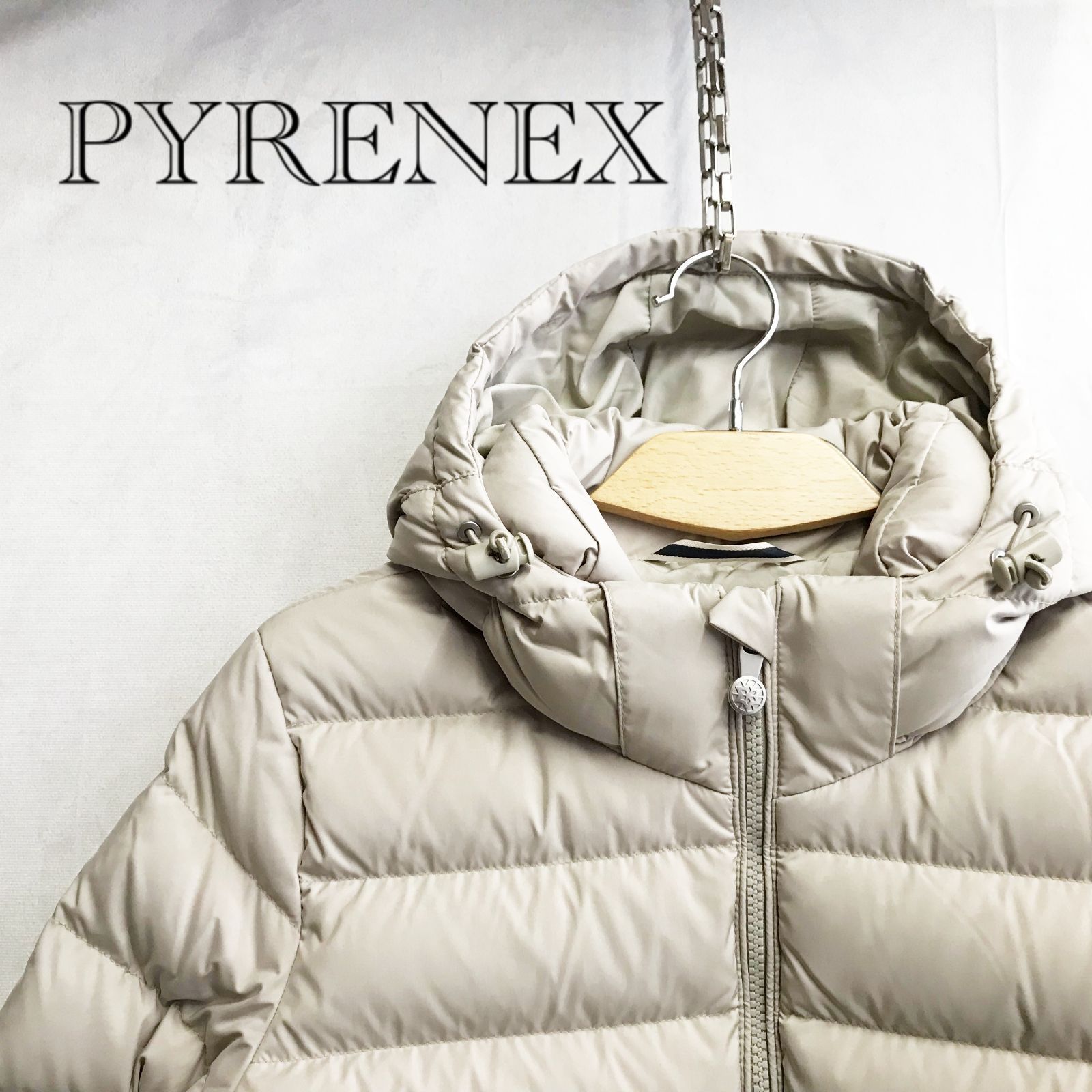 PYRENEX ピレネックス ダウンジャケット DW-253 40 ベージュ 