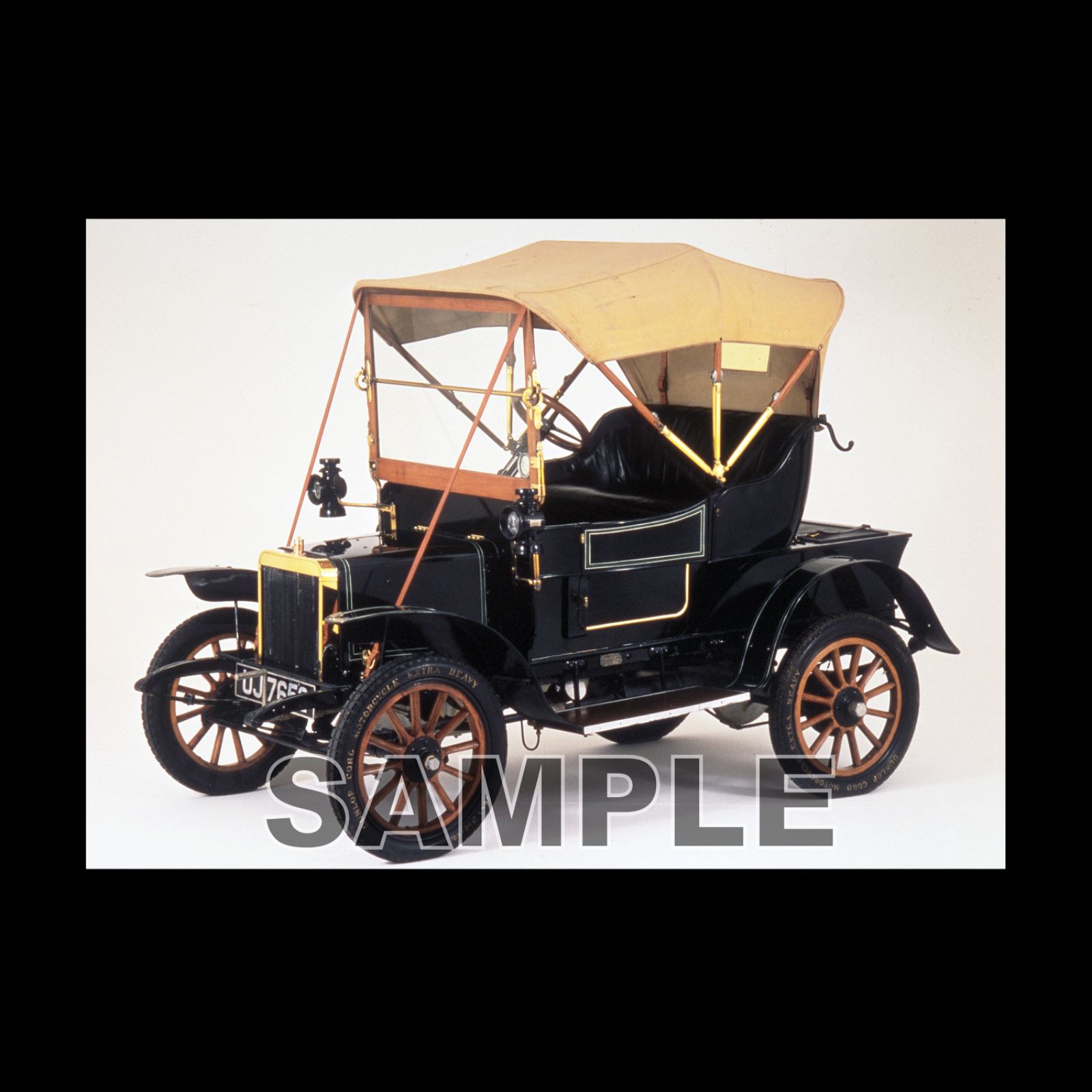 1909年 クラシックカーの傑作 ローバー6hp フォトポスターA4 マット