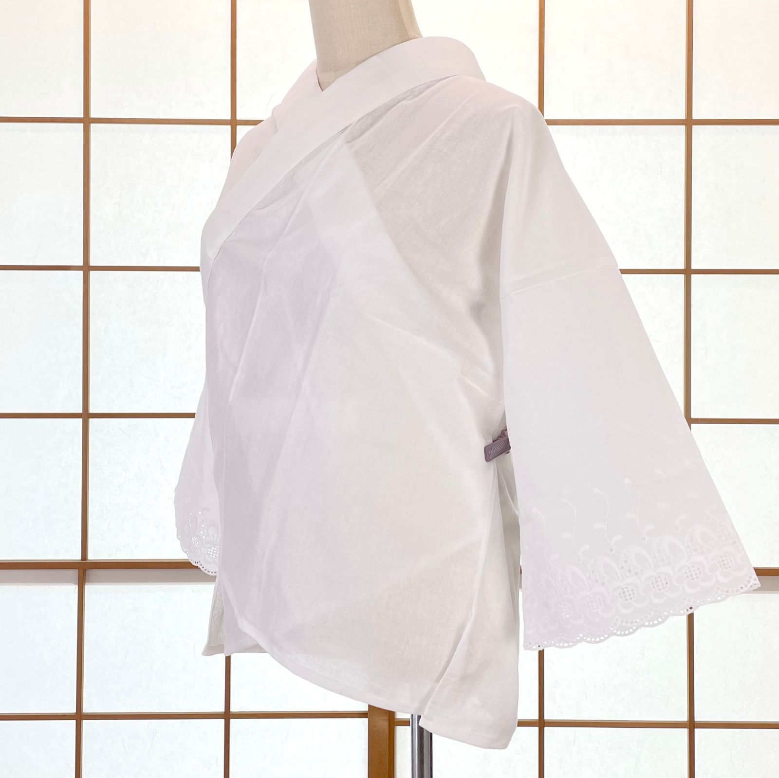 新品】サラシ半襦袢 LLサイズ 塩瀬半衿付 うそつき襦袢 着物
