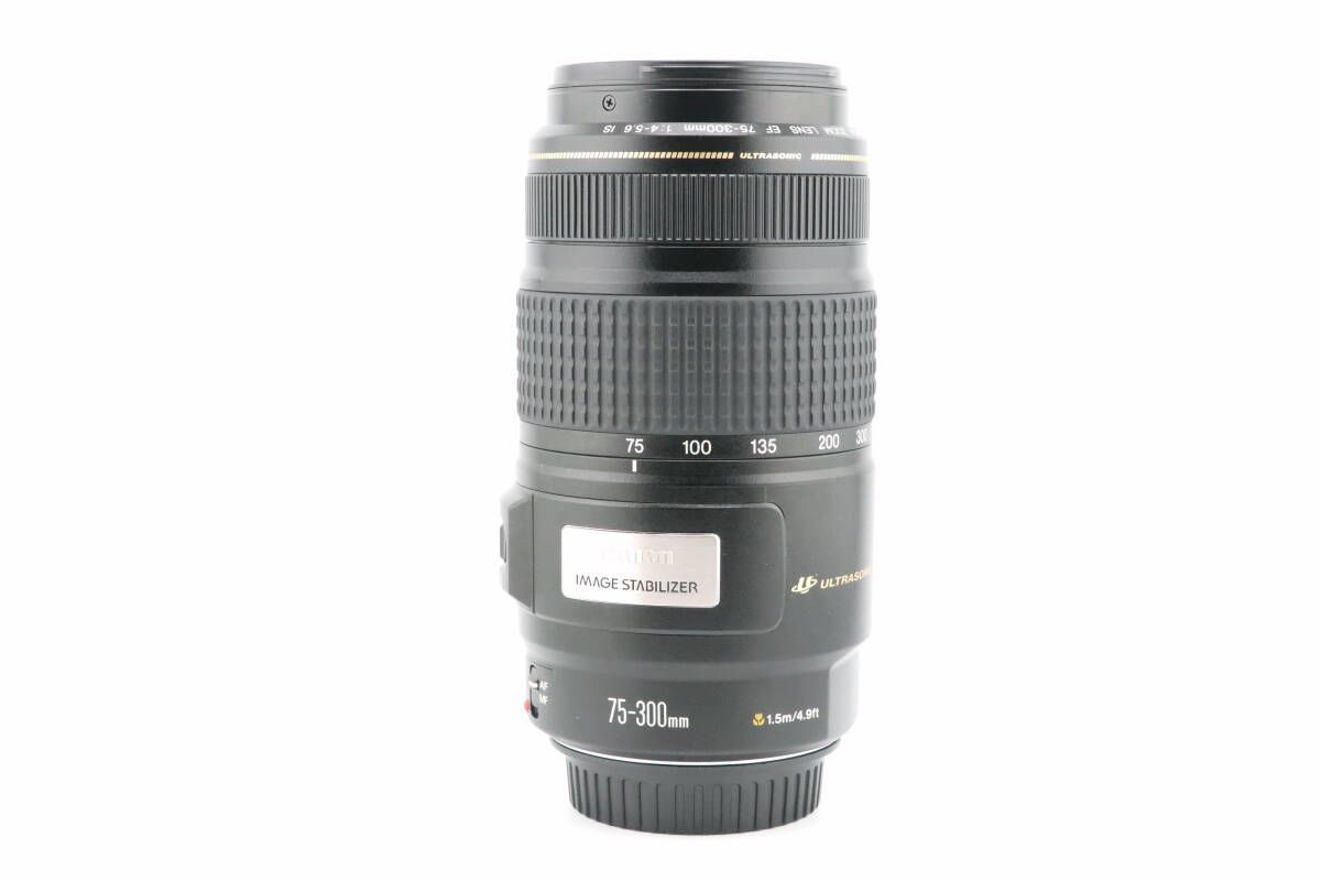 極美品級/Canon EF 75-300mm F4-5.6 Ⅱ カメラ ☆極上品☆キヤノン CANON EF 75-300mm F4-5.6 IS USM☆ W0710＃