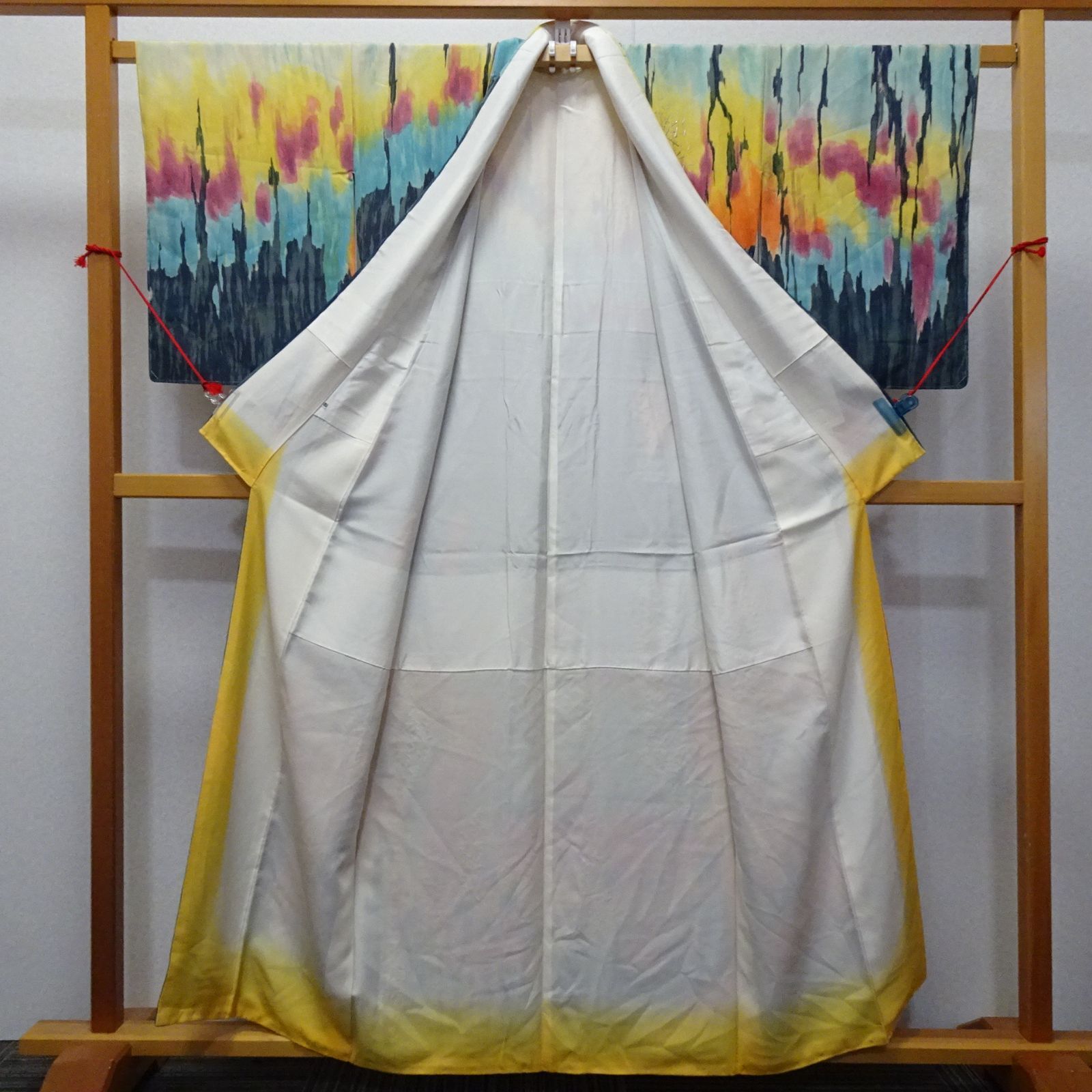 大彦 高島屋謹製 訪問着 着物 手描き友禅 二代目 野口真造 作家物