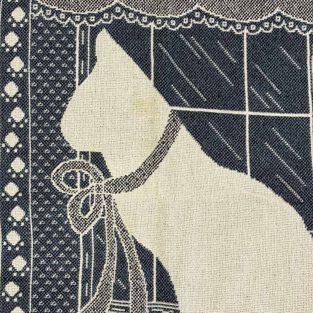 vintageラグ カーペット キャット リボン シルエット 1814 - メルカリ