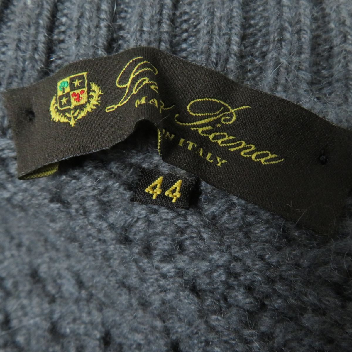 極美品☆正規品 Loro Piana ロロピアーナ カシミヤ100％ ロング丈 長袖 ニット カーディガン グレー 44 レディース イタリア製