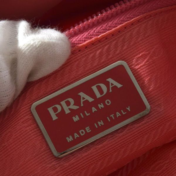 PRADA / プラダ ■バッグ セミショルダー ナイロン ピンク ギャランティカード B6242 ブランド