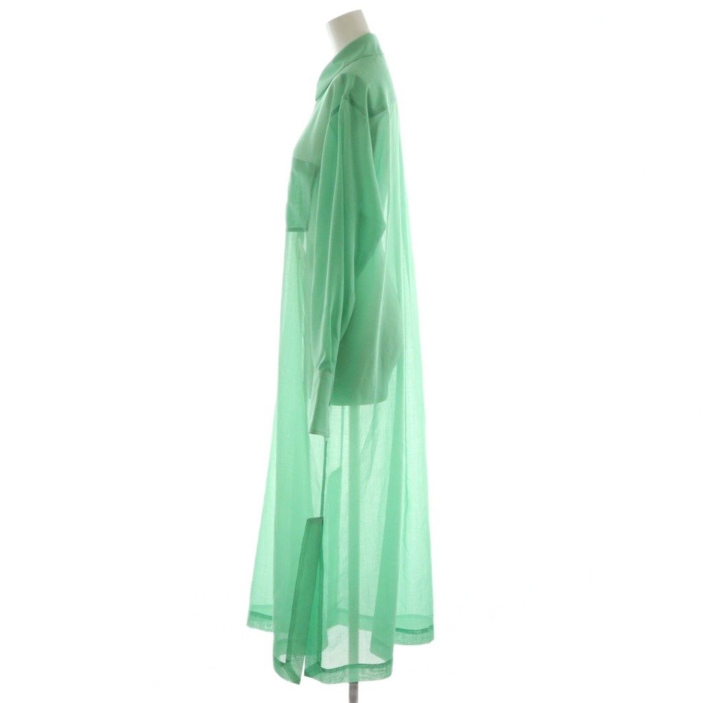 オーラリー AURALEE WOOL POLYESTER SHEER CLOTH SHIRTS シャツ 