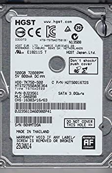 【非常に良い】7?K750???500?hts727550?a9e364?(0j23561?) 500?GB 7200rpm 16?MBキャッシュSATA 3.0?GB/s 2.5インチ内蔵ノートブックハードドライブ???W /