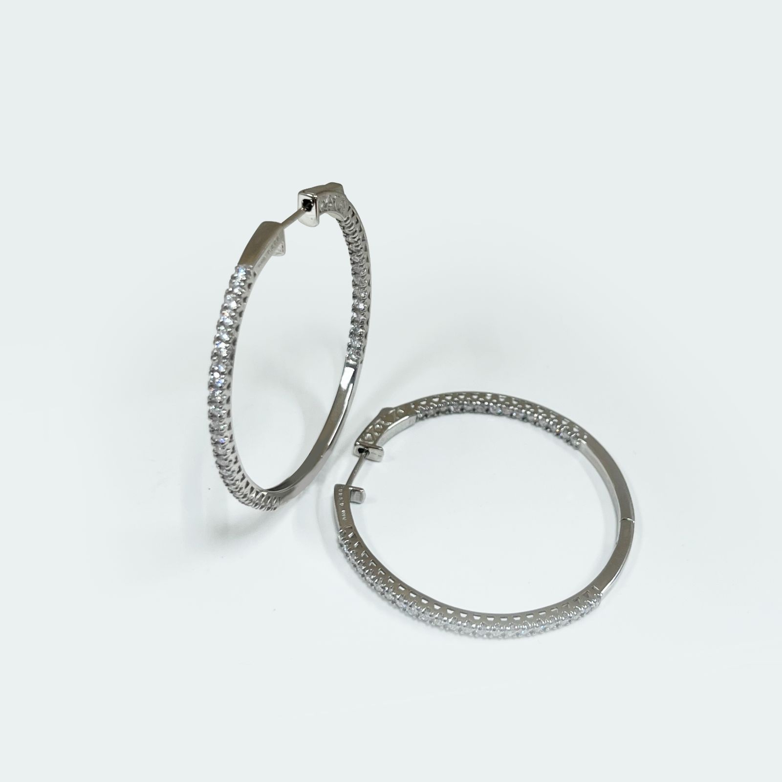 新品✨PT900 1.172ct 天然ダイアモンドイアリング diamonds プラチナ  