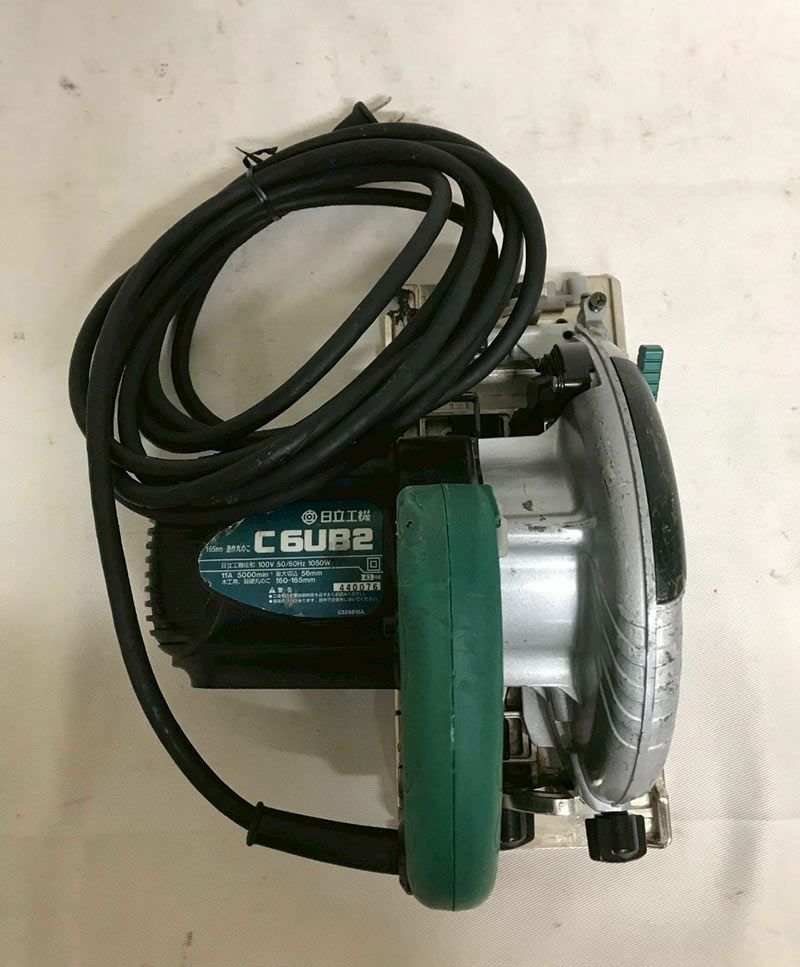 北見市発】ヒタチ HITACHI 日立 造作丸のこ C6UB2 165mm 黒 電動工具