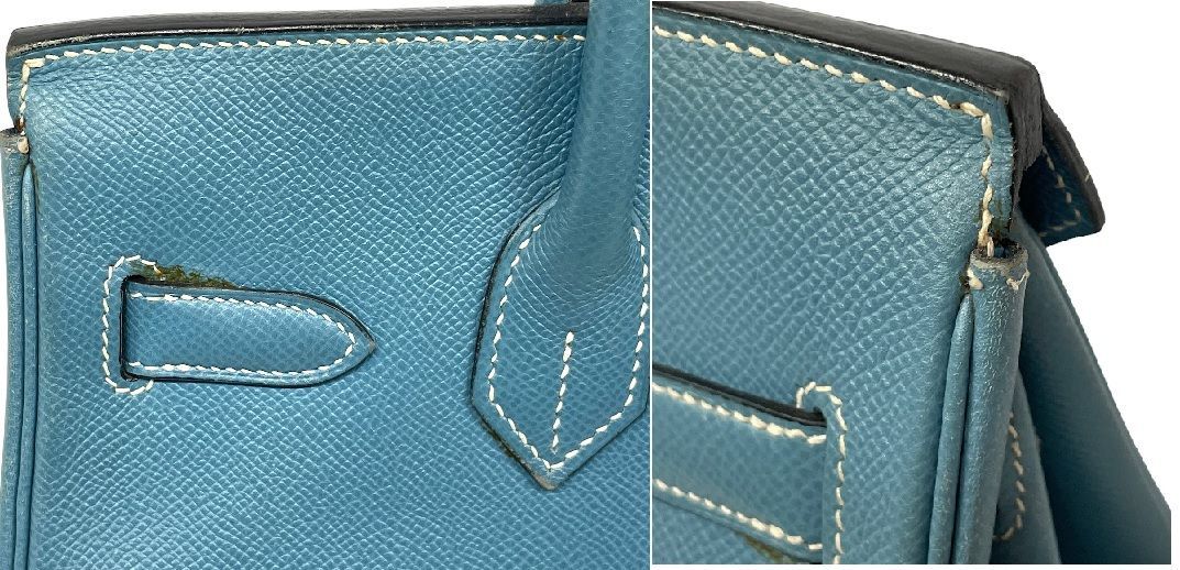 エルメス バーキン30 ハンドバッグ ブルージーン バーキン 30 シルバー金具 レディース HERMES クシュベル - メルカリ