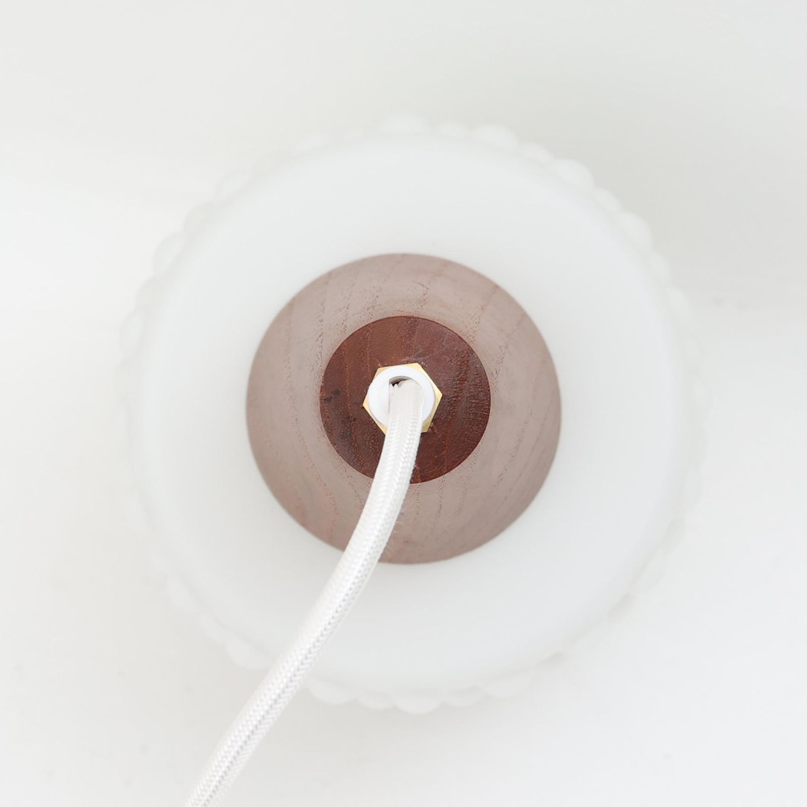 ガラス×チーク 直径13cm