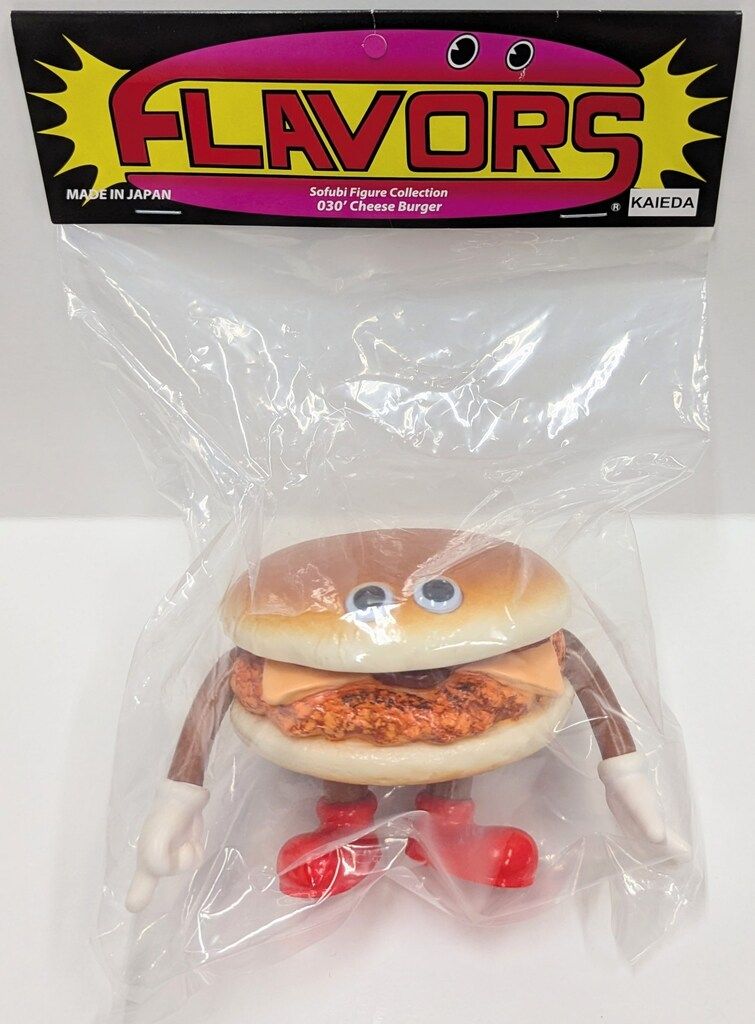 FLAVORS KAIEDA フレーバーズ チーズバーガー ソフビ : ジューシー