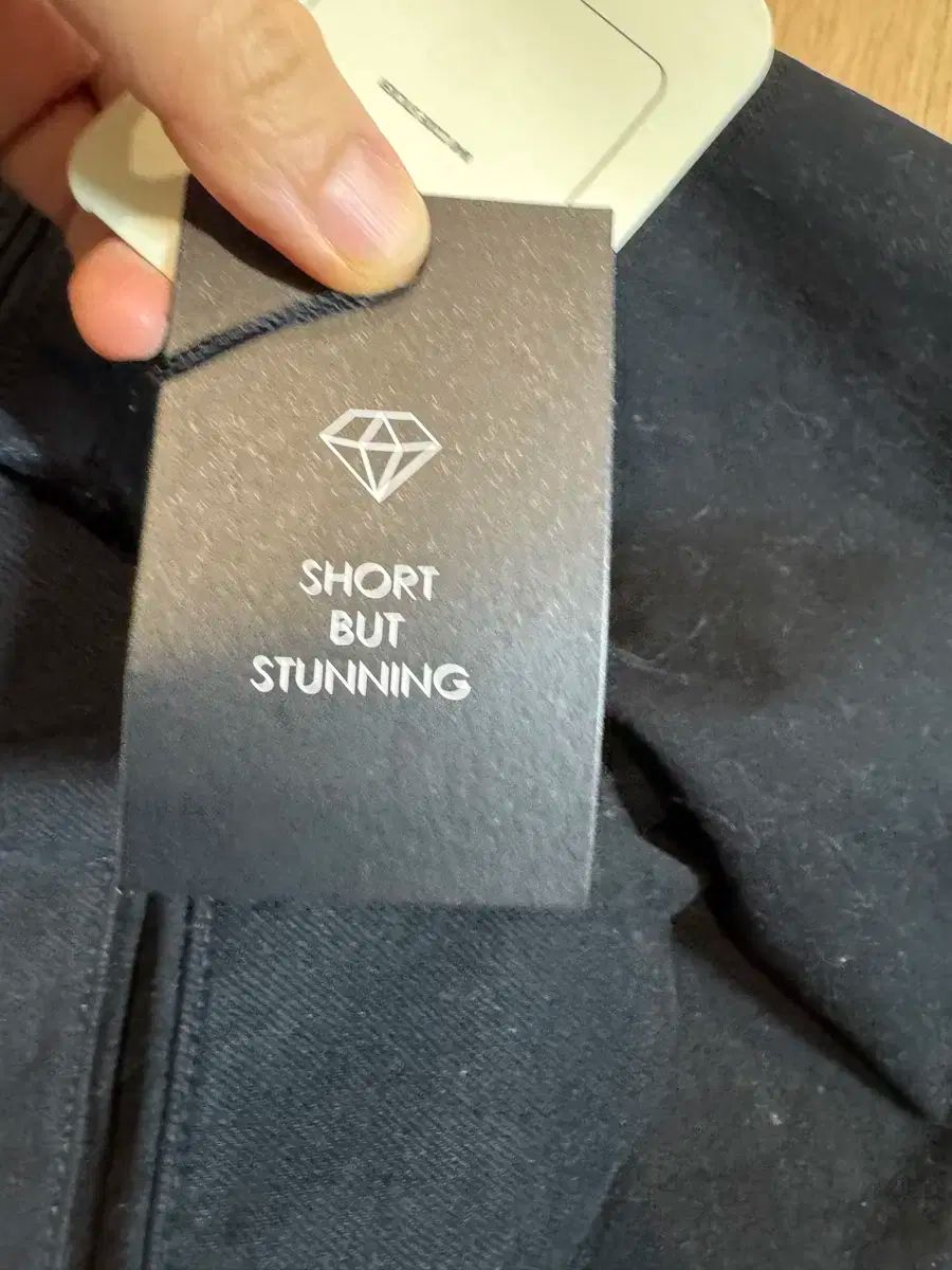 ショートボタンデニムパンツ