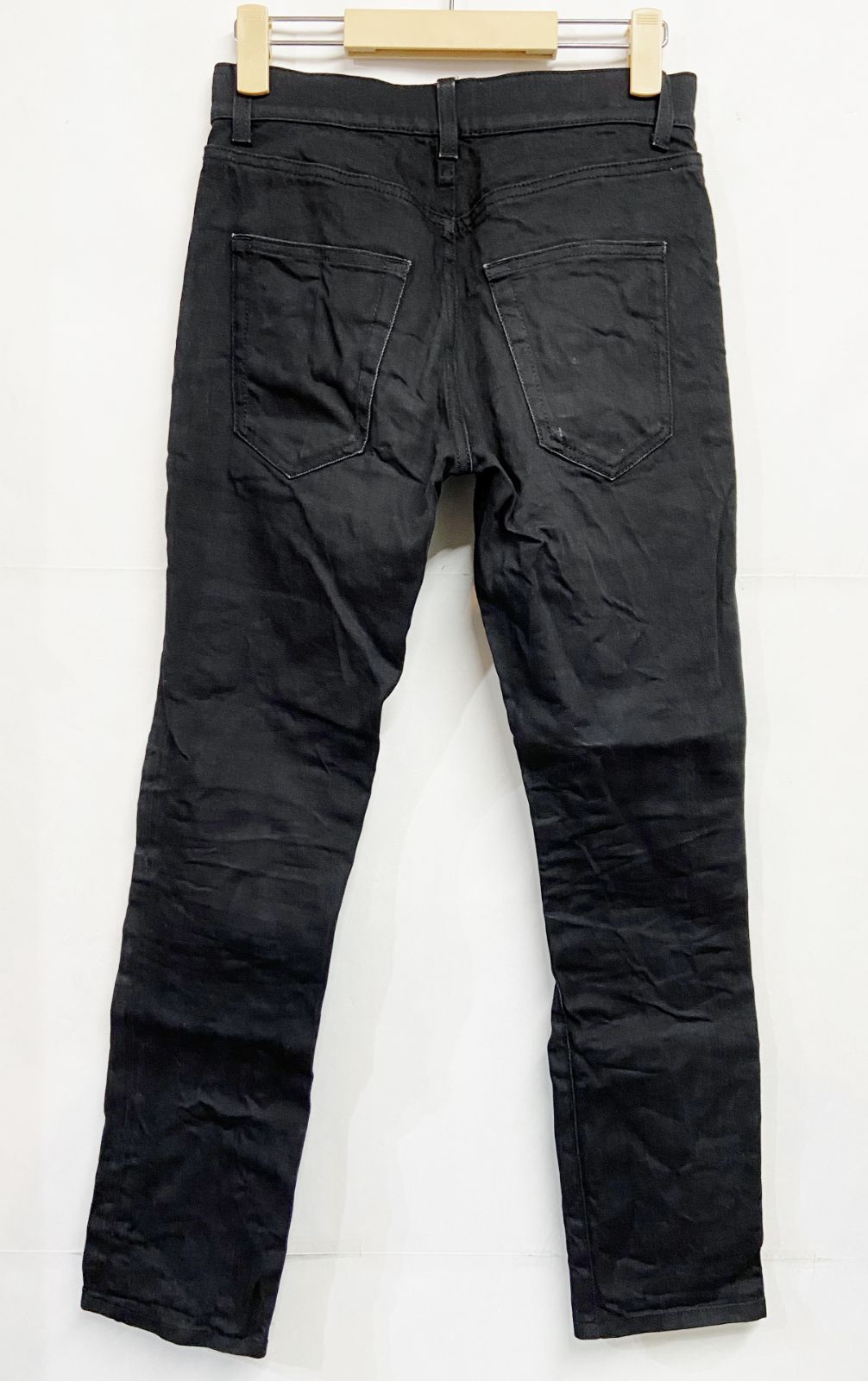 SAINT LAURENT ブラックスキニーデニムパンツ　カットオフ　 32 s3ad8v0p0v5k_1.jpg