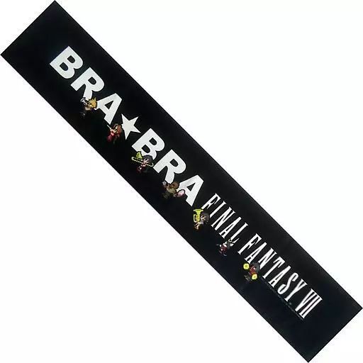 神羅カンパニー BRA★BRA FF7 マフラータオル&クリアファイル セット 中古】雑貨 ドット(ブラック) オリジナルマフラータオル 「BRA