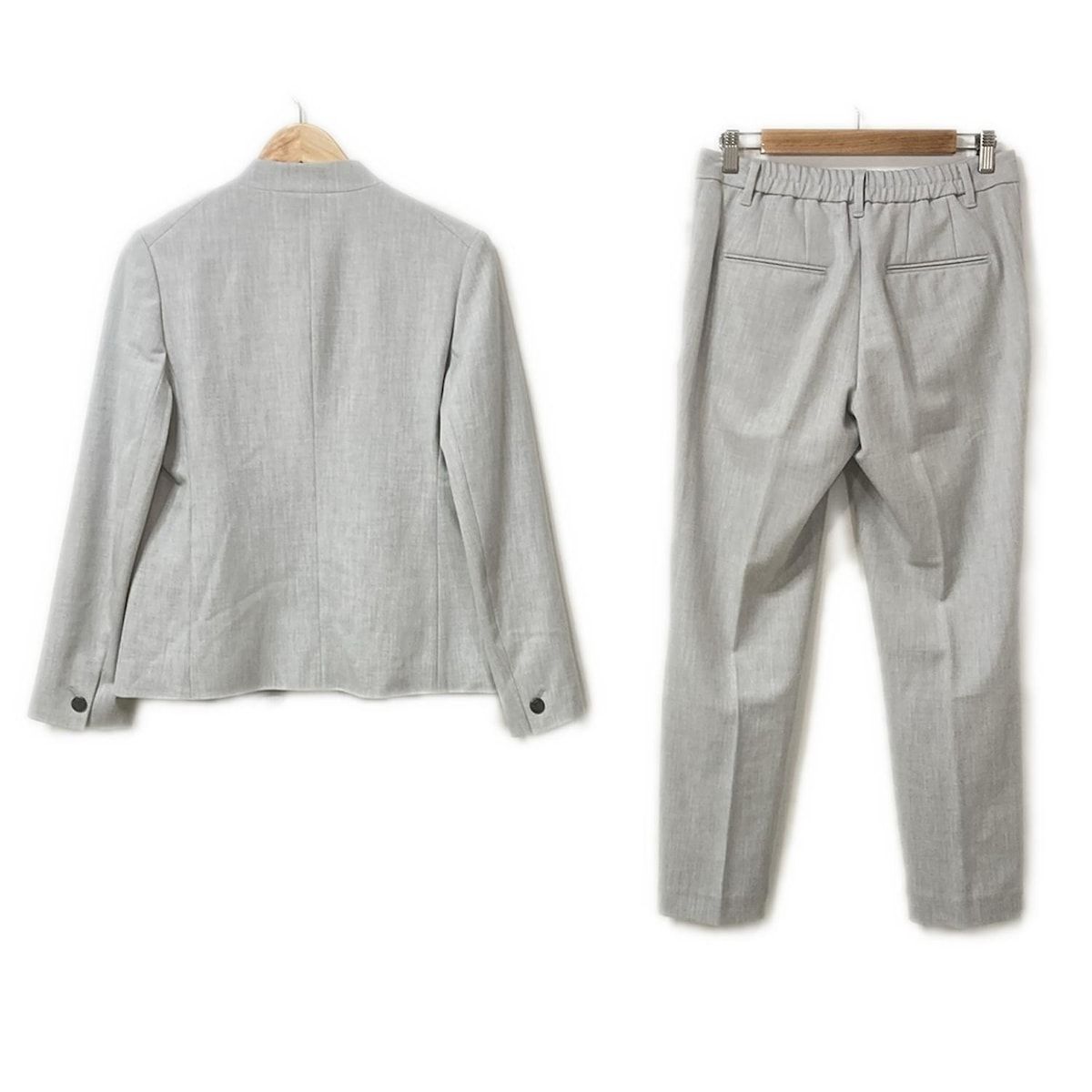 PLS T PLST プラステ レディースパンツスーツ レディース - ライトグレー