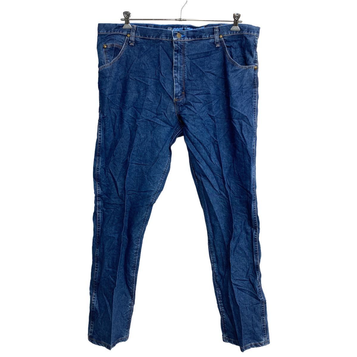 ラングラー Wrangler W42 USA製 インディゴ デニムパンツ 古着 USA 
