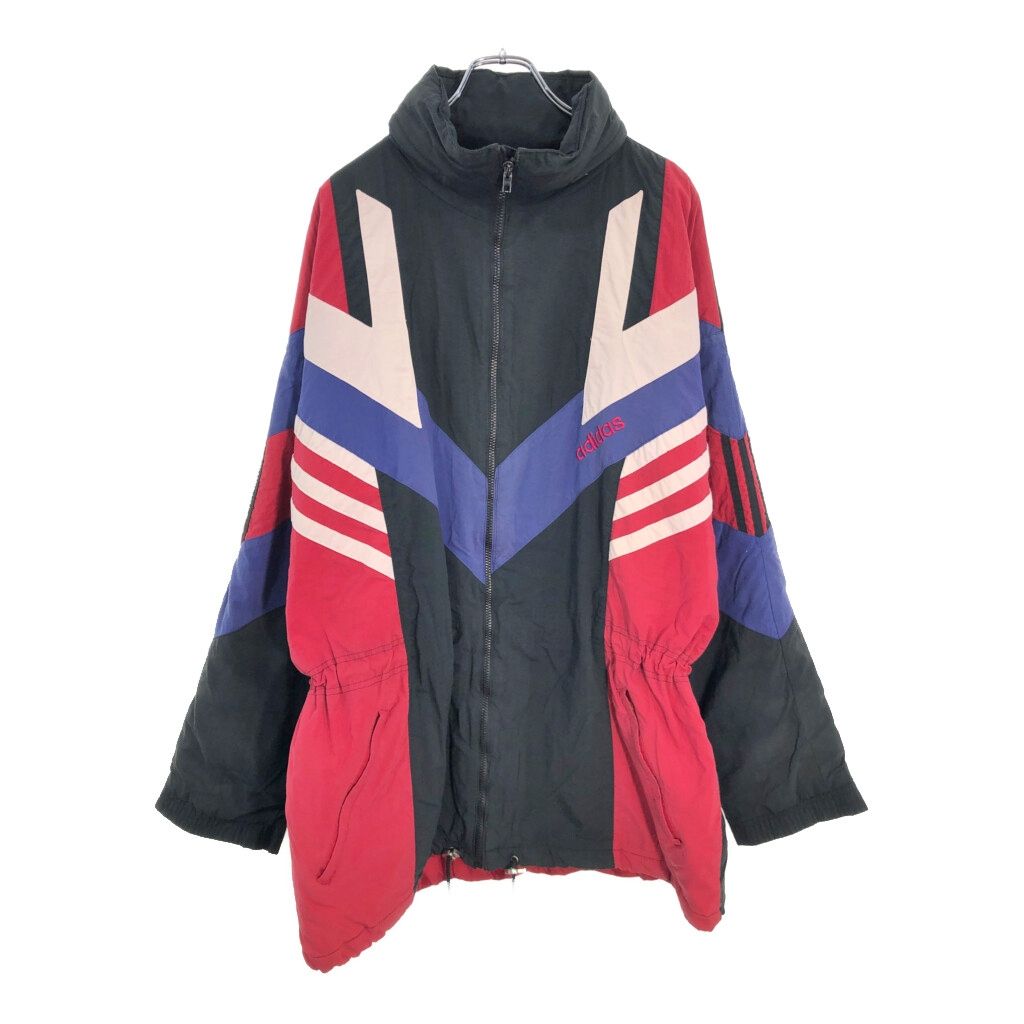 90年代 adidas アディダス ナイロンジャケット スポーツ マルチカラー メンズ XL 古着 v4184