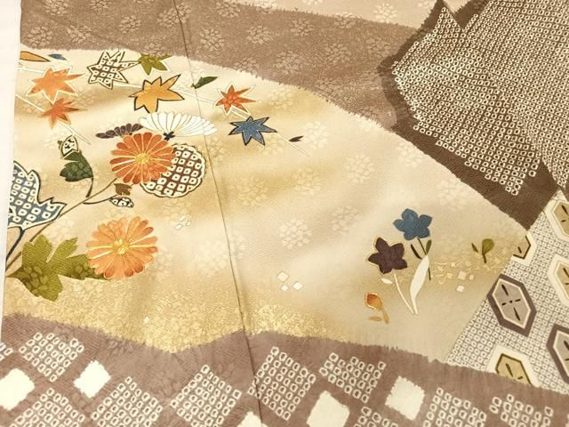 平和屋着物○十日町 名門青柳高級ブランド 大喜百花 訪問着 駒刺繍