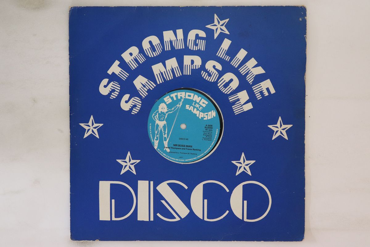 英12” Linval Thompson And Ranking Tr Mr Boss Man | Stop Pushing Me Around SLSD04 Strong Like Sampson |00250
