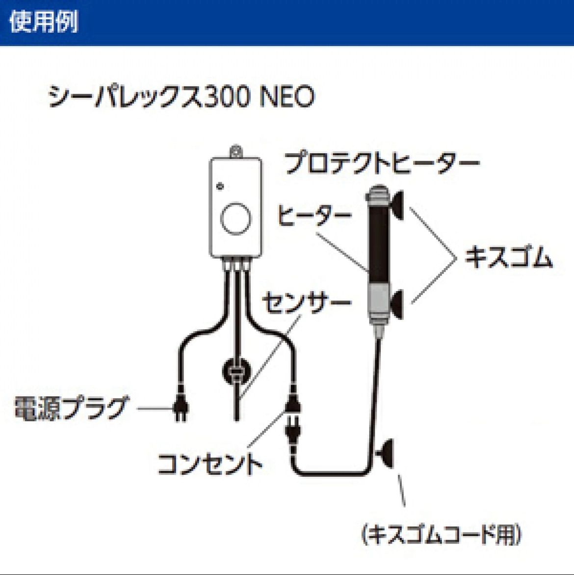 ニッソー プロテクトプラス R-110W ヒーターサーモセット ヒーター交換可能