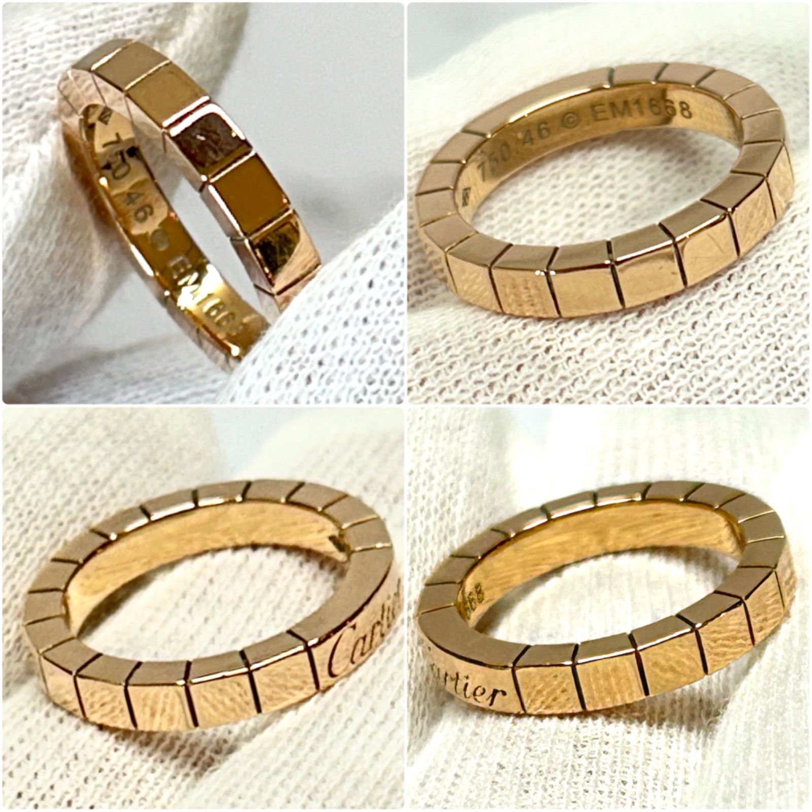 最終値下Cartier カルティエ ラニエール K18PG 6号(46) リング 最終値下Cartier カルティエ ラニエール K18PG 6号(46) リング