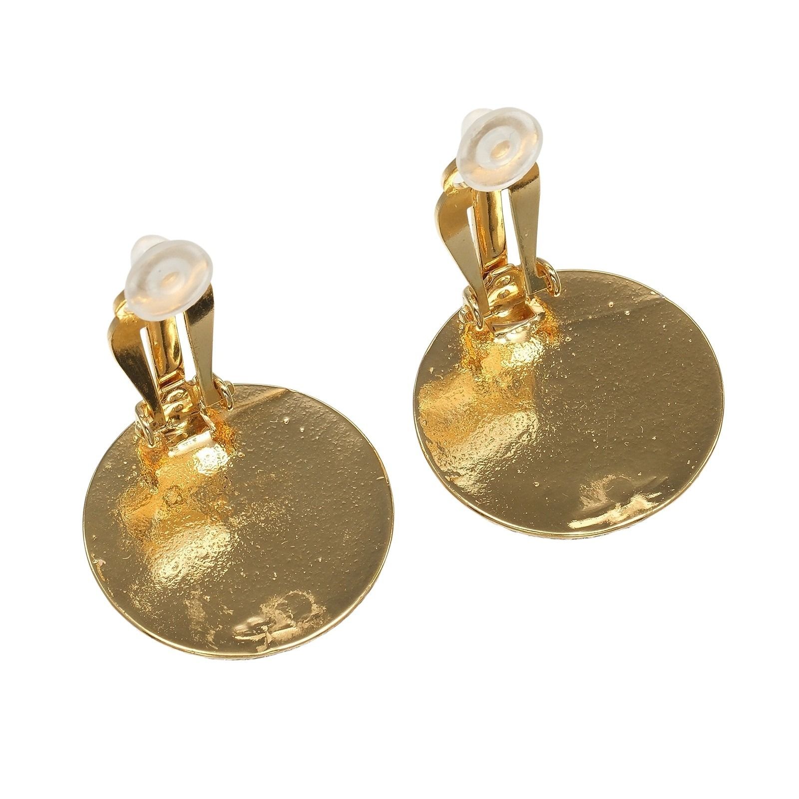 NINA RICCI ニナリッチ 金メッキ×ラインストーン レディース 21.7g イヤリング FORTGASGNV_COM_BR